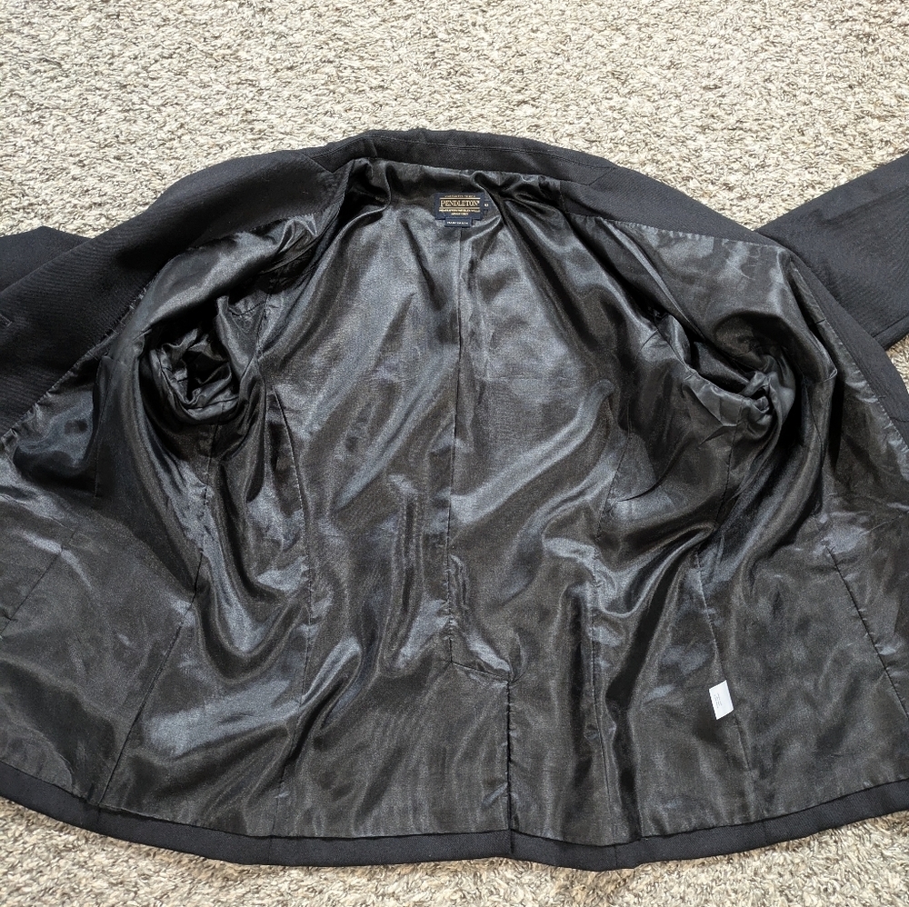 Pendleton Black Wool Lightweight Professional Car… - image 6